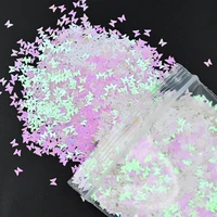 50g holographic butterfly glitters 3mm butterflies for nail design 3d decorations symphony flakes nails sequins glitter g50012