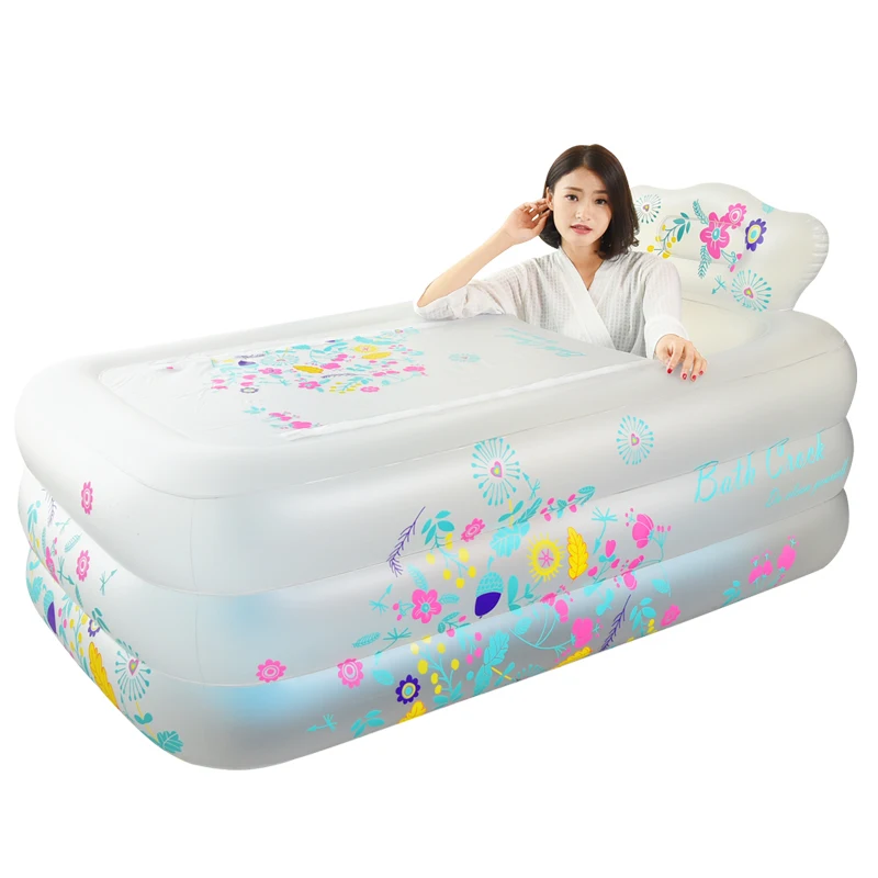 Простой проложенный надувная Ванна домашний взрослый артефакт Складная детская