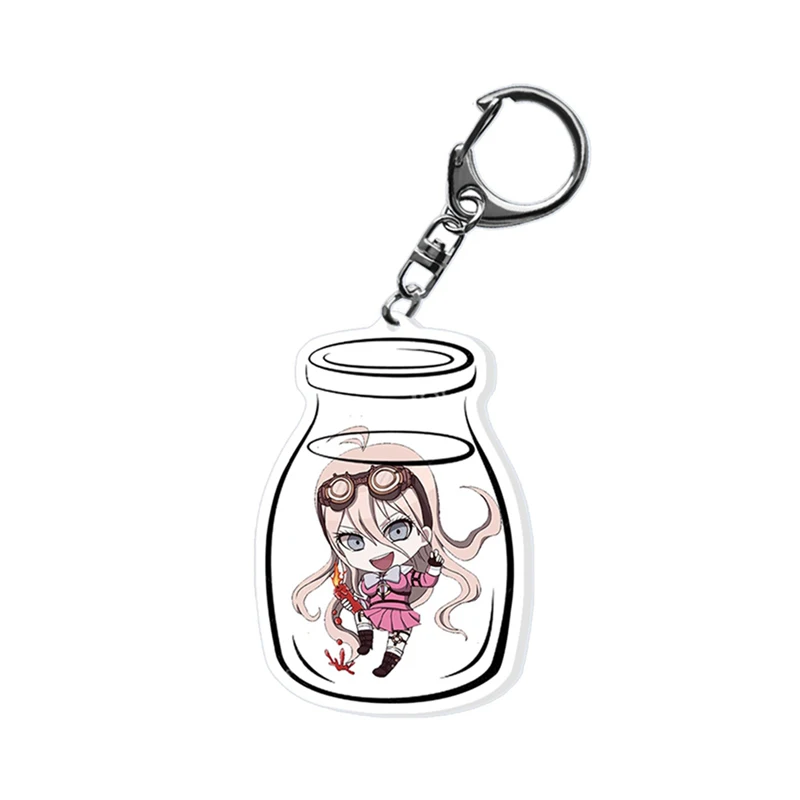 Лидер продаж брелок для ключей Danganronpa V3 Q версия Kaede Akamatsu IU Iruma Kokichi Oma акриловые