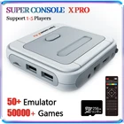 Игровая консоль Super Console X Pro50000 + Games50 +, эмулятор для PSPPS1DCN64, S905X, Wi-Fi, 4K HD, для мини-телевизоров, ретро, поддержка 1-5 игроков