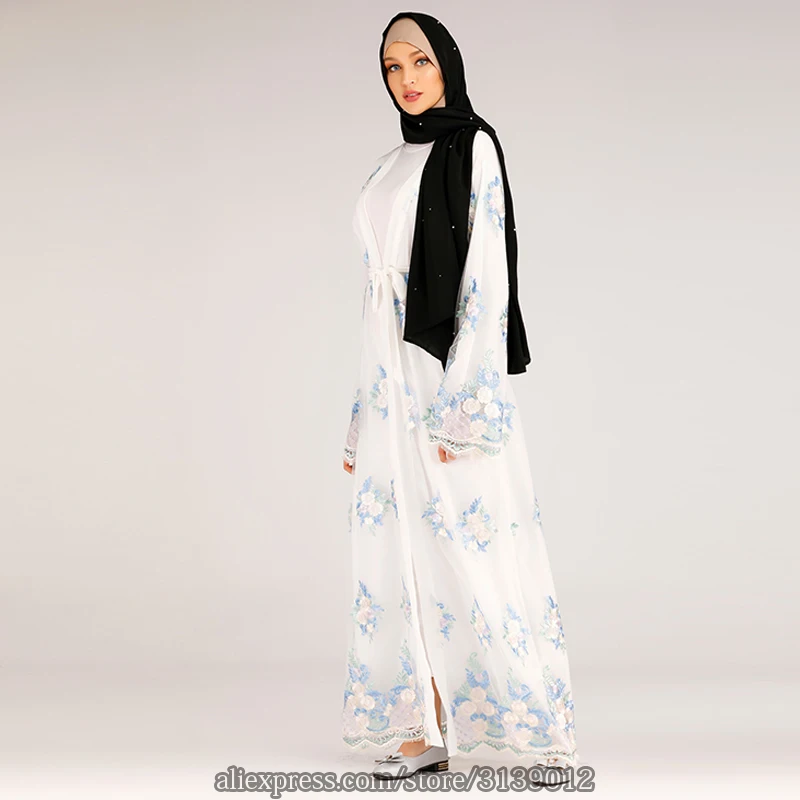 Кимоно Abaya турецкий хиджаб мусульманское платье женское Koftan макрокаин кафтан