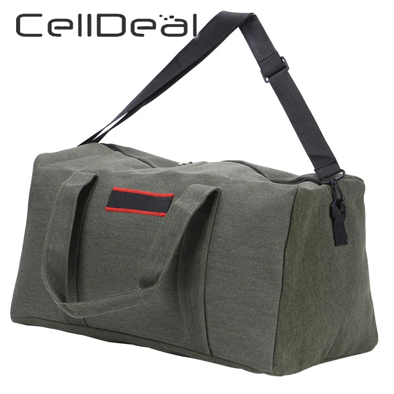 Холщовая Вместительная дорожная сумка для мужчин и женщин удобный портативный