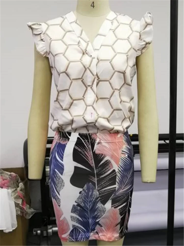 2019 Летняя женская элегантная Рабочая одежда OL свободна блузка Женский стильный