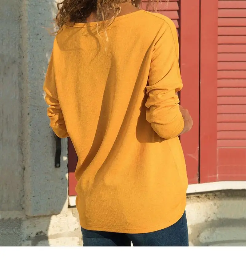 Большие размеры женская рубашка с длинным рукавом Весенняя Свободная v-образным