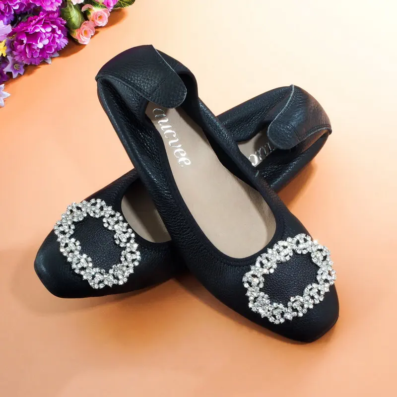 Корейские тонкие женские балетки на плоской подошве Роскошные лоферы из