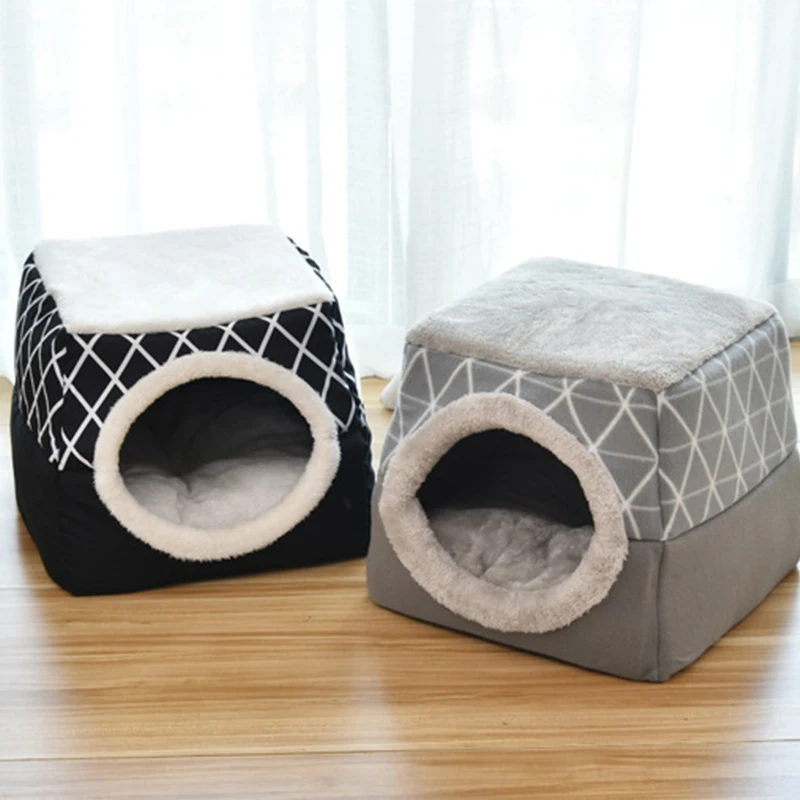 

Cat Bed Little Mat Basket for Cats&dogs House Products Pets Tent Soft Cave Beds Indoor Deep Sleep Comfort In Winter Puppy Tent