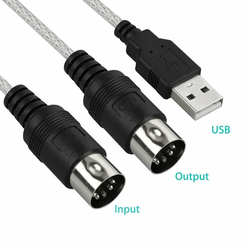 MIDI-USB кабель Конвертер Коннектор ПК для синтезатора музыкальная клавиатура