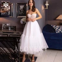 white tulle formal dress strapless elegant dresses for women a line evening dress woman sweetheart special occasion dresses long