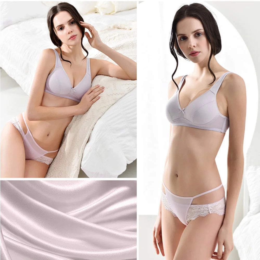 100% брендовые Шелковые Стринги розовые тонкие светильник кие стильные женские