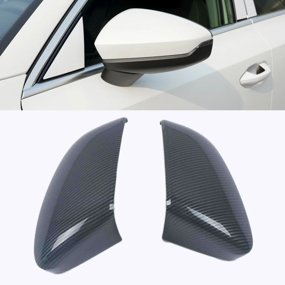 

Carbon Fiber Look Rear View Side Mirror Cover For Audi A3 8Y 2020 2021