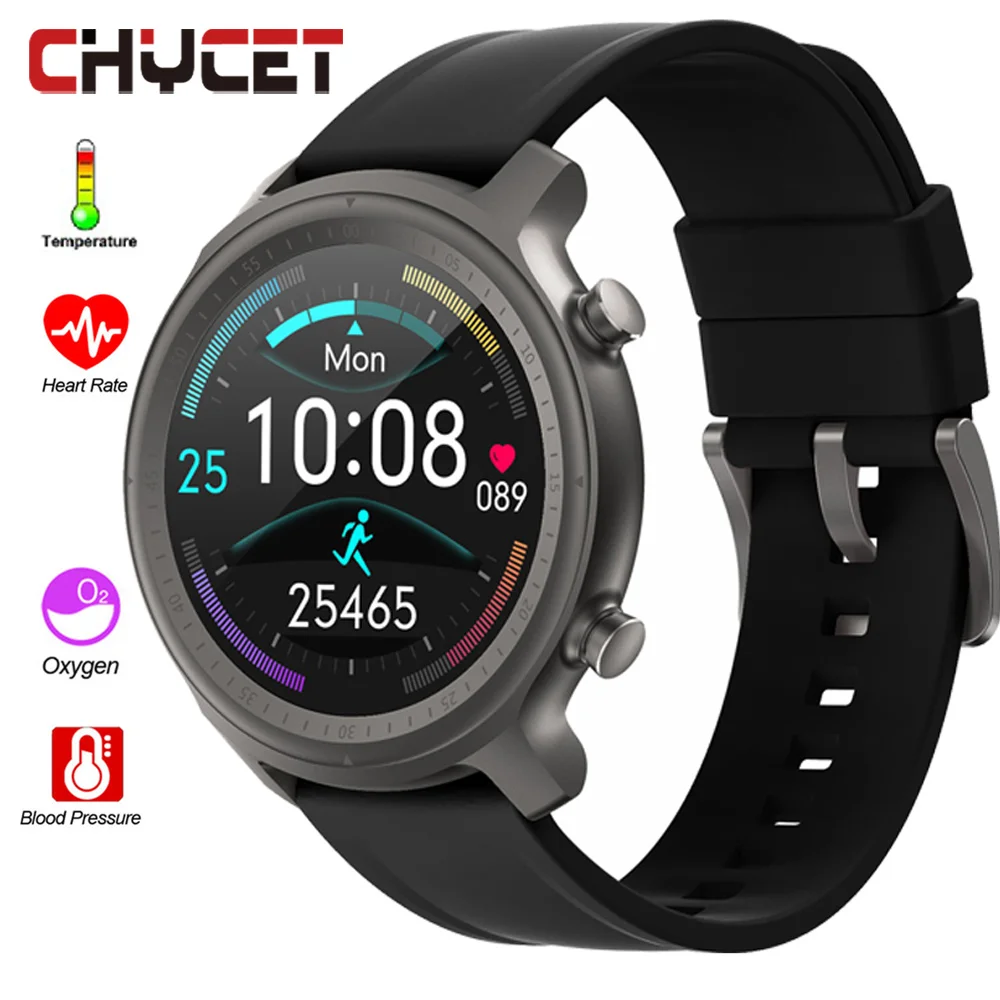 

Смарт-часы CHYCET с поддержкой Bluetooth и пульсометром, водонепроницаемые