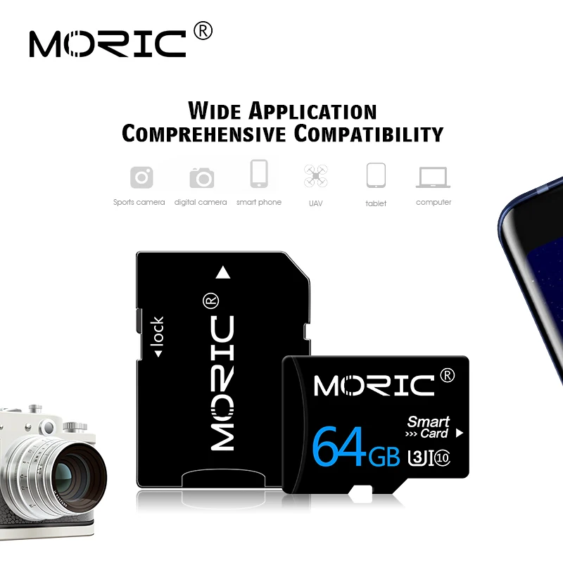 Moric Class 10 Micro SD 64  32  16  8  sd   TF  256  128  microsd  /