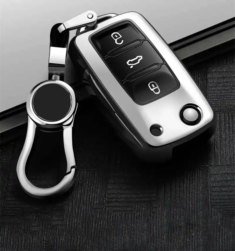 ТПУ чехол для ключей автомобиля Fob крышка оболочка рамка VW Polo Golf Passat Touareg тигуан