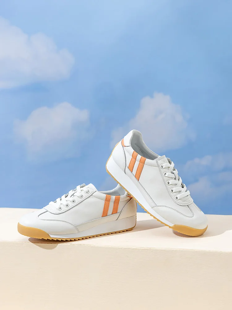 

INMAN Sport Style Sneaker Women Girl Lady Causal Style Lace Up Height Increasing Contrast Color Lace Up Shoes