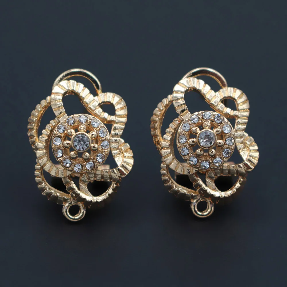 Металлические висячие серьги ЛИНКЕР соединители филигранные подвески основа