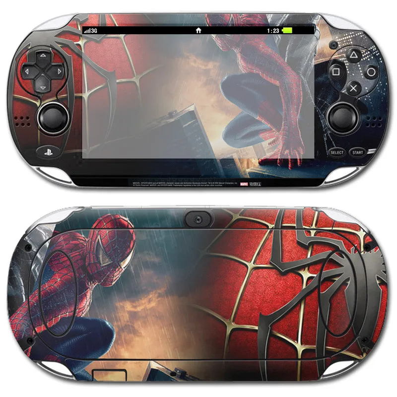 Наклейка из кожи человека-паука для PS Vita psv 1000, наклейки для видеоигр s, Виниловая наклейка Ptotector, чехол для Play Station psv ita1000