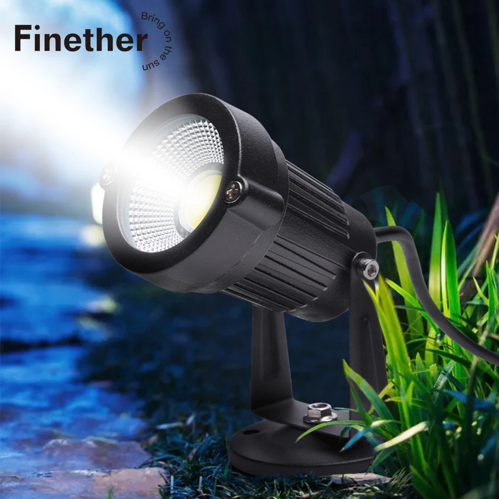 2 шт. 3 Вт светодиодные Ландшафтные садовые лужайки лампы Спайк свет IP65 Открытый