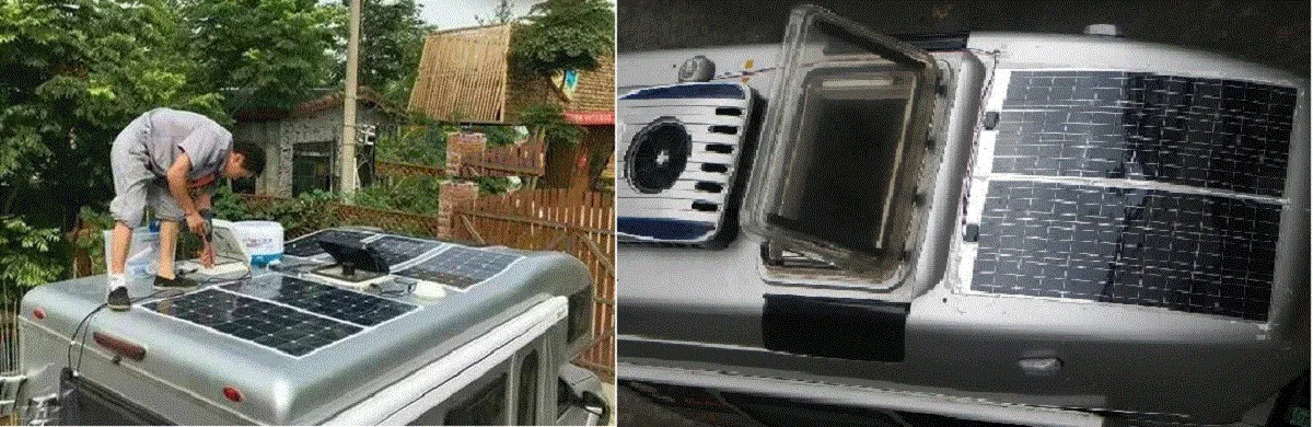 Солнечная панель 100 Вт Полу Гибкая солнечная панель моно ячейка для RV лодки яхты автомобиля Караван зарядное устройство