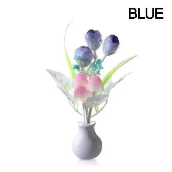 Ночник-гриб светодиодный автоматический Ангел Прекрасный Красочный сиреневый