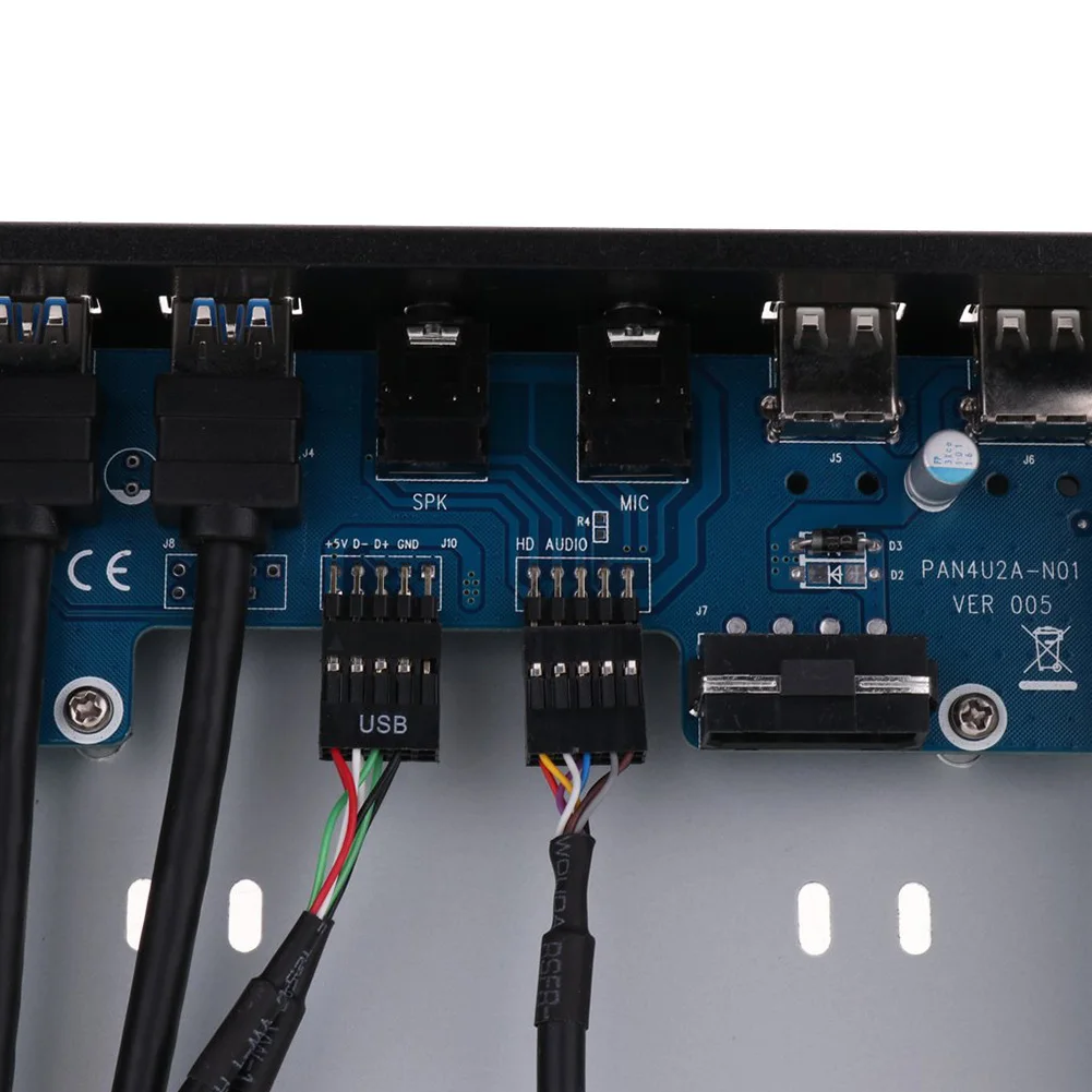 Двойной 4-портовый оптический привод USB 3 0 передняя панель адаптер расширения