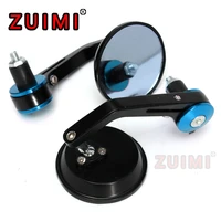 motorcycle scooter 78 inch round rear view mirror a pair of side view mirrors aluminum rod end side mirrors anti glare