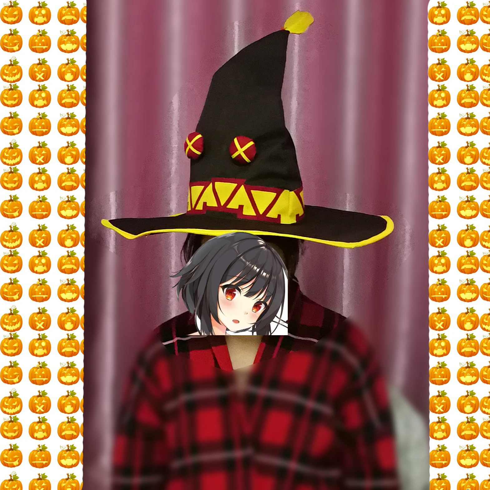 Wizard Witch Megumin Hat Cosplay Halloween Costume Accessories