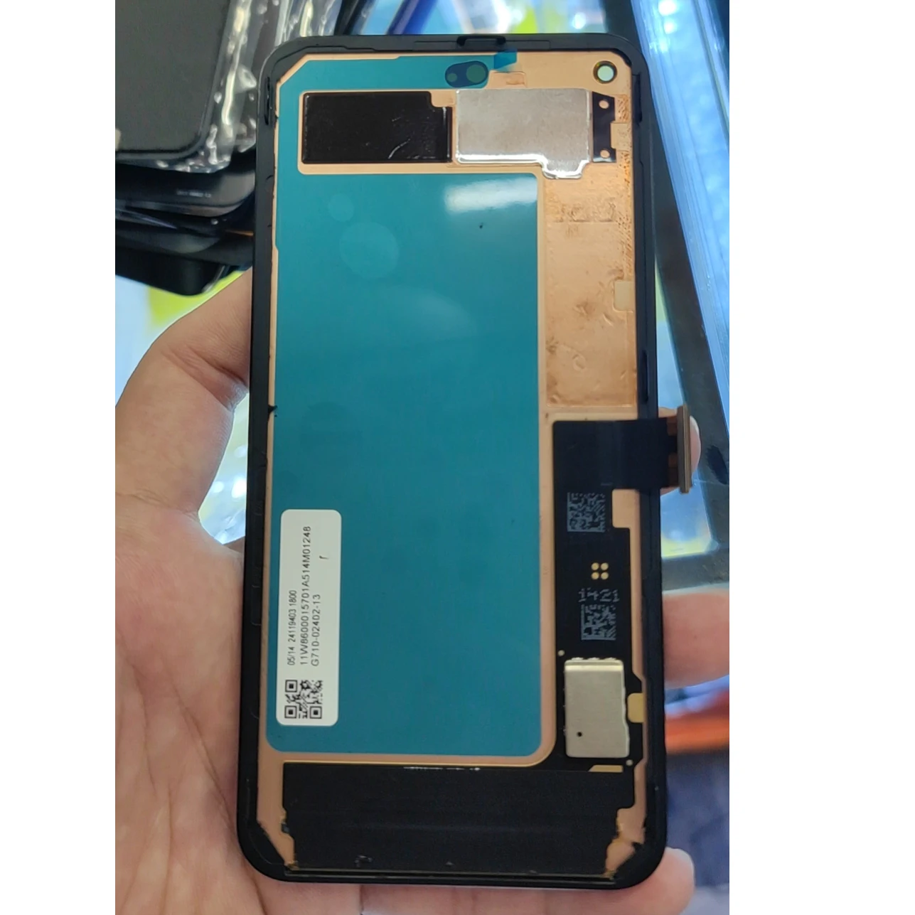 Pantalla Original de reemplazo de 6,0 "para Google Pixel 5 GD1YQ GTT9Q LCD con Marco, montaje de Sensor digitalizador con pantalla t&aacute;ctil-3