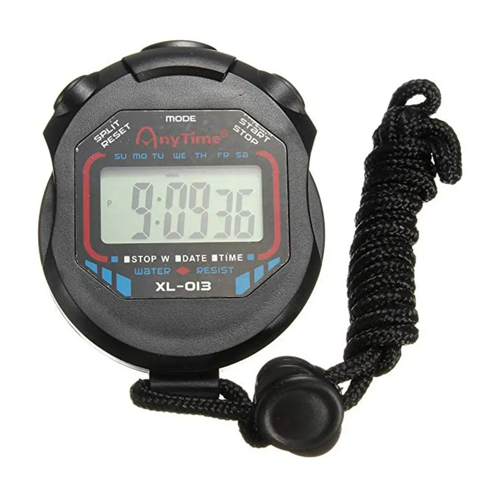 

2021 New Hot Classic Waterproof Handheld Digital LCD Chronograph Sports Counter Stopwatch Timer Alarm Sports Stopwatch