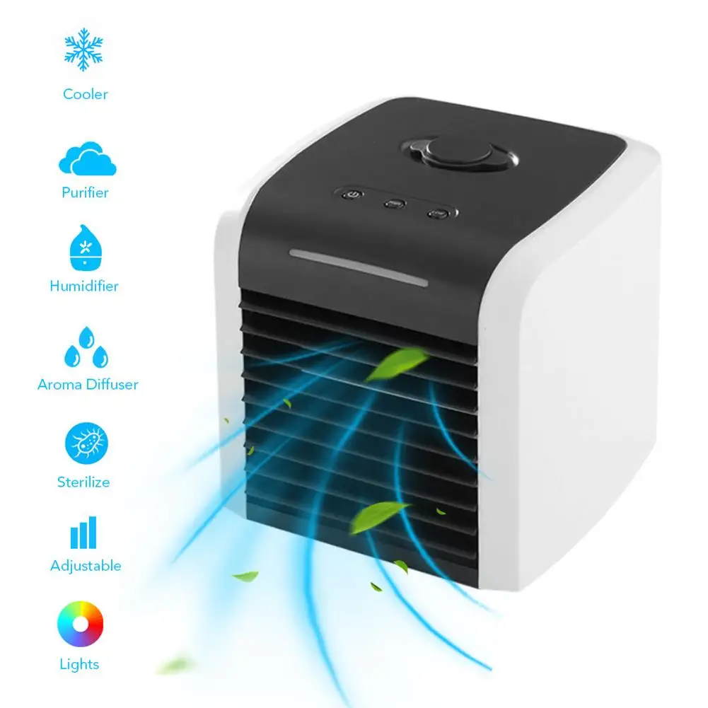 Портативный увлажнитель воздуха 4 в 1 с 7 светодиодный мини USB простой современный
