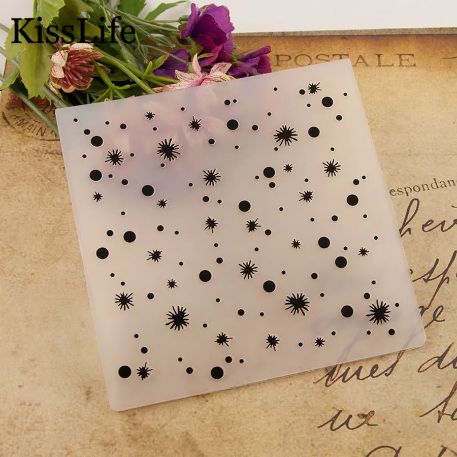 Новинка 2019 снежный цветок круглые точки пластиковая фотография для изготовления