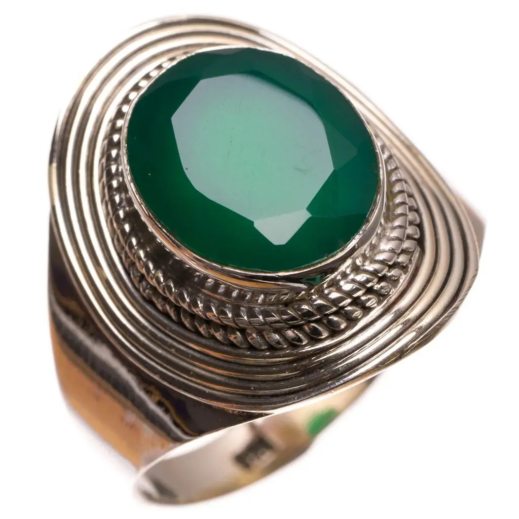 Натуральное кольцо из стерлингового серебра 925 пробы ручной работы американский