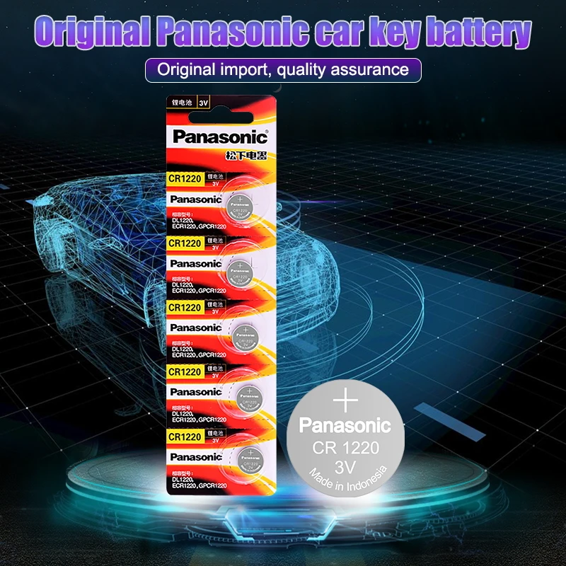 15 шт. Panasonic CR1220 CR 1220 кнопочная ячейка Батарея для дистанционного ключа часы BR1220
