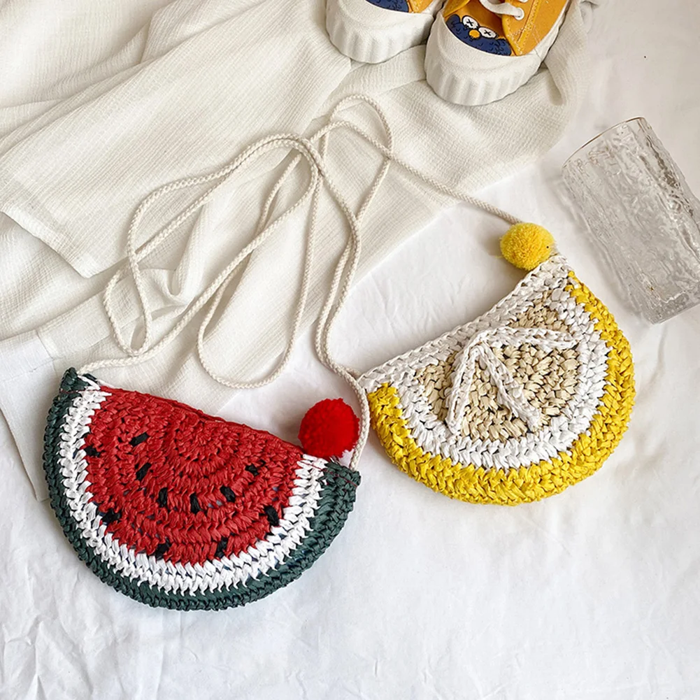 

Соломенные сумки для женщин сумки 2021 тренд диких ткань милая форма в виде фруктов сумки на плечо сумка через плечо сумки на молнии мини-коше...