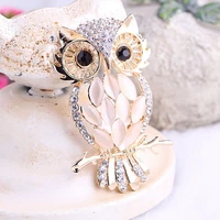 1pc trendy vintage wedding party scarf pin up buckle brooches big owl brooches for women jewelry accessories 5 7 3 2cm