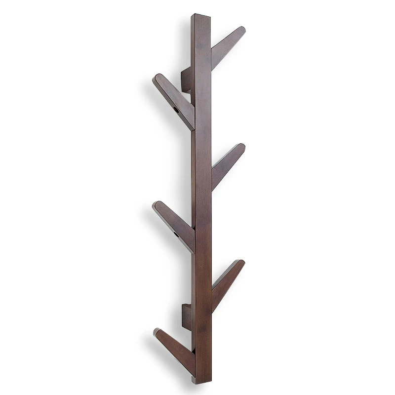 

Nordic creative bamboo wall coat rack fashion tree bedroom hanger living room