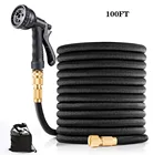 Шланг садовый гибкий с распылителем для полива, футов