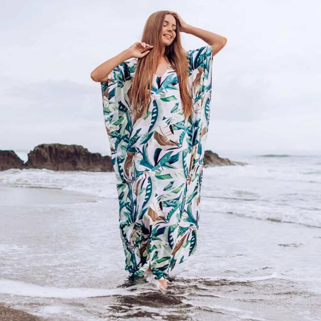 

Sexy Summer Women Three Quarter Floral Lace Crochet Kimono Swimwear Cardigan Bikini Cover Up Wrap Beachwear Long Cover-Ups