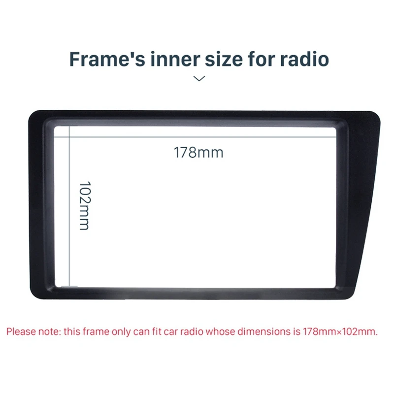 Топ двойной 2 Din Автомобильный Радио фасции для 2001-2005 Honda Civic LHD Dash Mount DVD рамка Авто
