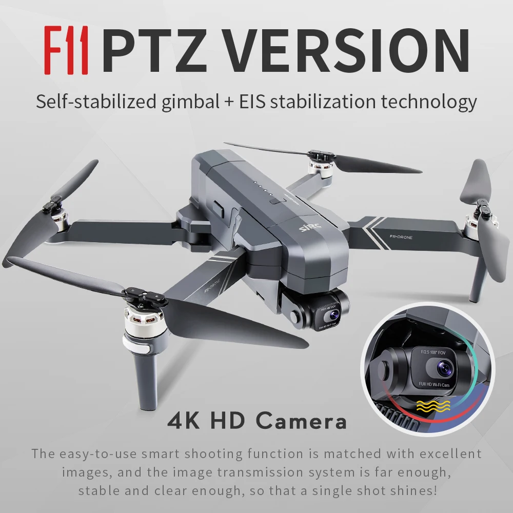 

2021 NEW F11 PRO Professional 4K HD Camera Gimbal Dron Brushless Aerial Photography WIFI FPV GPS Foldable RC Quadcopter Drones