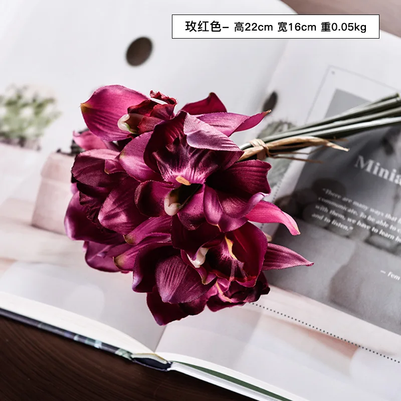 Простой искусственный букет артишока Орхидея искусство чайный стол обеденный