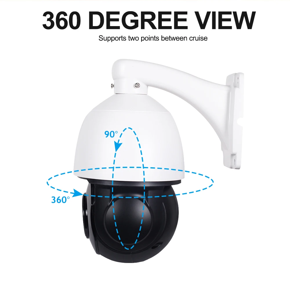 1080P 2MP PTZ IP камера POE 30X зум водонепроницаемый 5MP Мини скоростная купольная камера Открытый H.265 IR 50 м CCTV камера безопасности 48 в POE