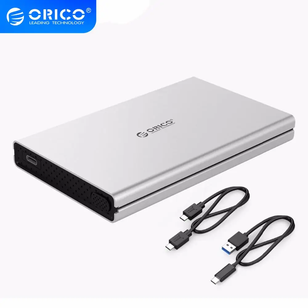 Корпус жесткого диска ORICO 2 5 дюйма Type C сверхскоростной алюминиевый корпус для 10