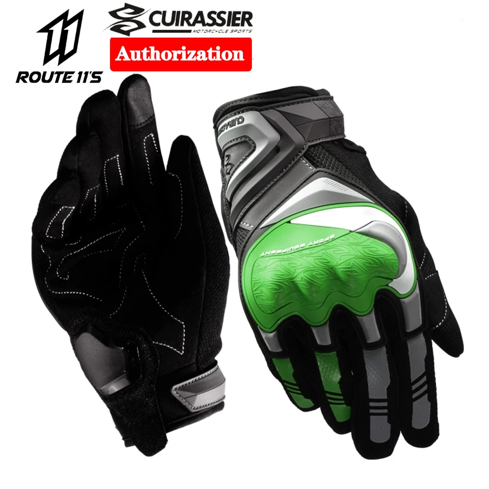 

Cuirassier Touchscreen Night Reflective Motorcycle Full Finger Gloves Protective Racing Biker Riding Motorbike Moto Motocross