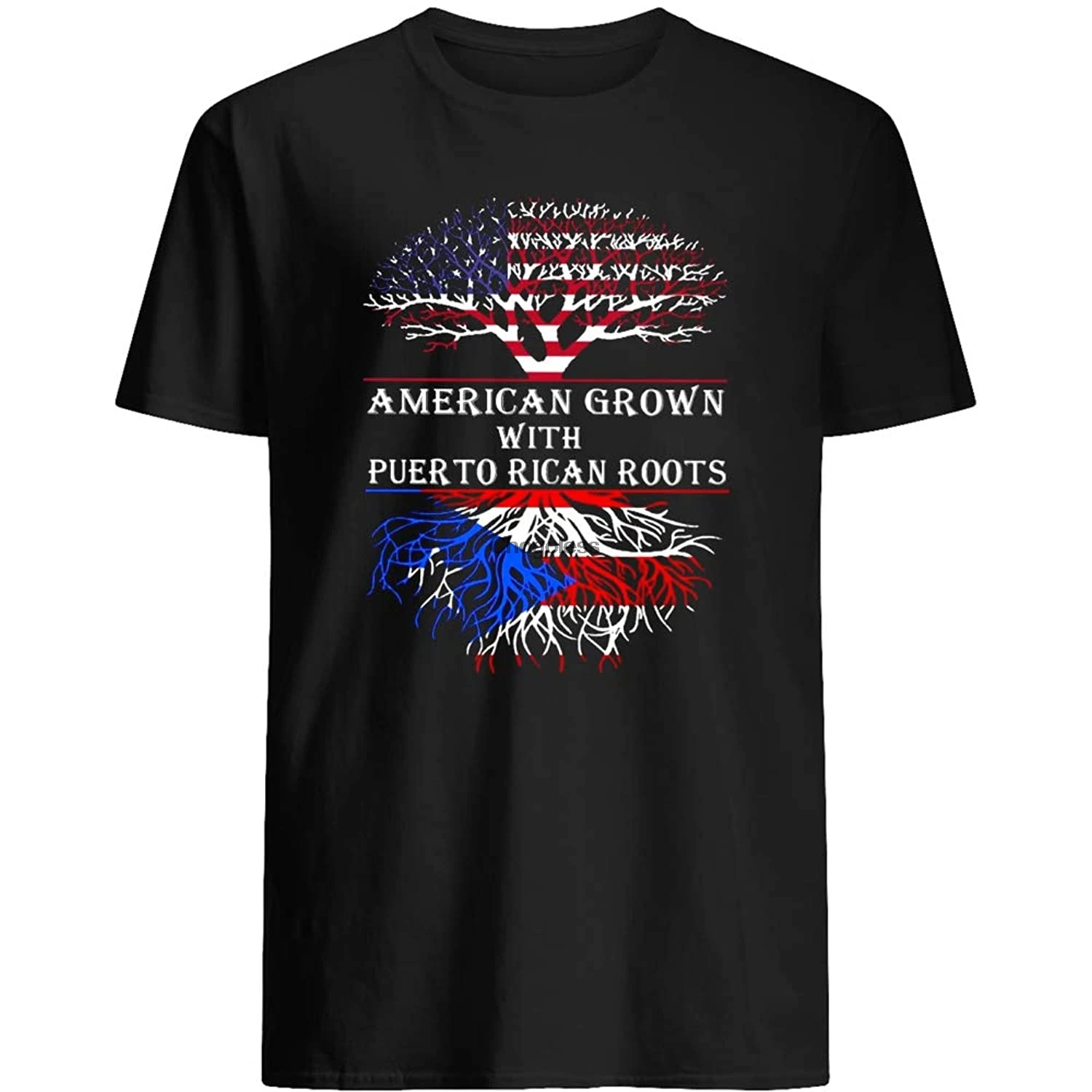 

PERIPATETIC American grow'n with Puerto Rican Roots Gift Holiday Anniversary Birthday Gift for Female Women Unisex T-Shirt