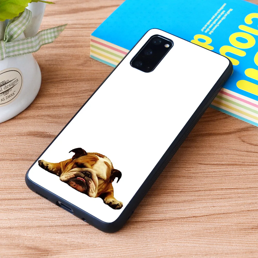 

For Samsung Galaxy English Bulldog - Lazy Beast Soft TPU border Samsung Galaxy Case