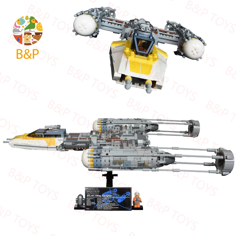 2000 шт. Звездный план серии Y-Wing Fighter Модель Строительный комплект совместимые 75181