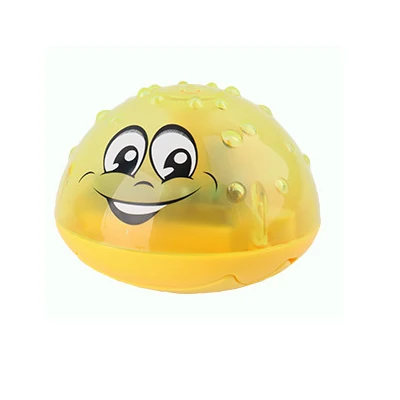 Yellow Water Ball Игрушки для ванной, светильник с распылителем, вращающийся с душевой кабиной, детские игрушки для детей, для малышей, для плавания, вечерние, для ванной, светодиодный светильник, игрушки - Цвет: Yellow Water Ball