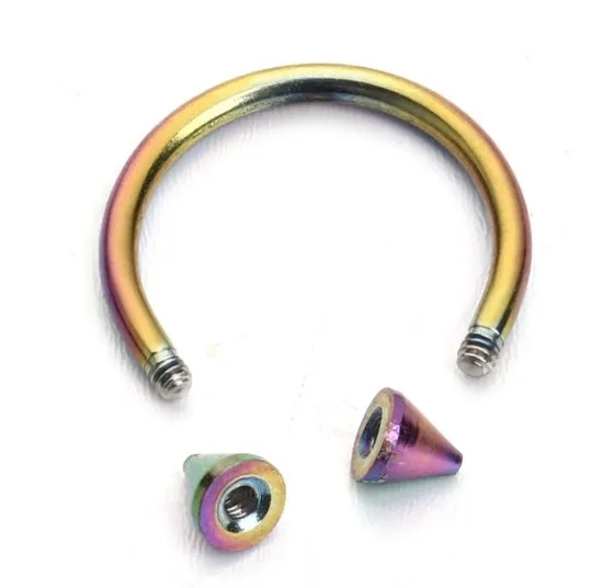 10 шт. 9 мм Штанга из нержавеющей стали для бровей губ носа пирсинг серьги-гвоздики