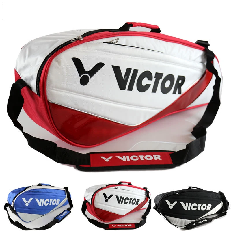 New Badminton Bag Tennis Bag Double Shoulder Single Shoulder 3 Pack Badminton Training Bag Victor