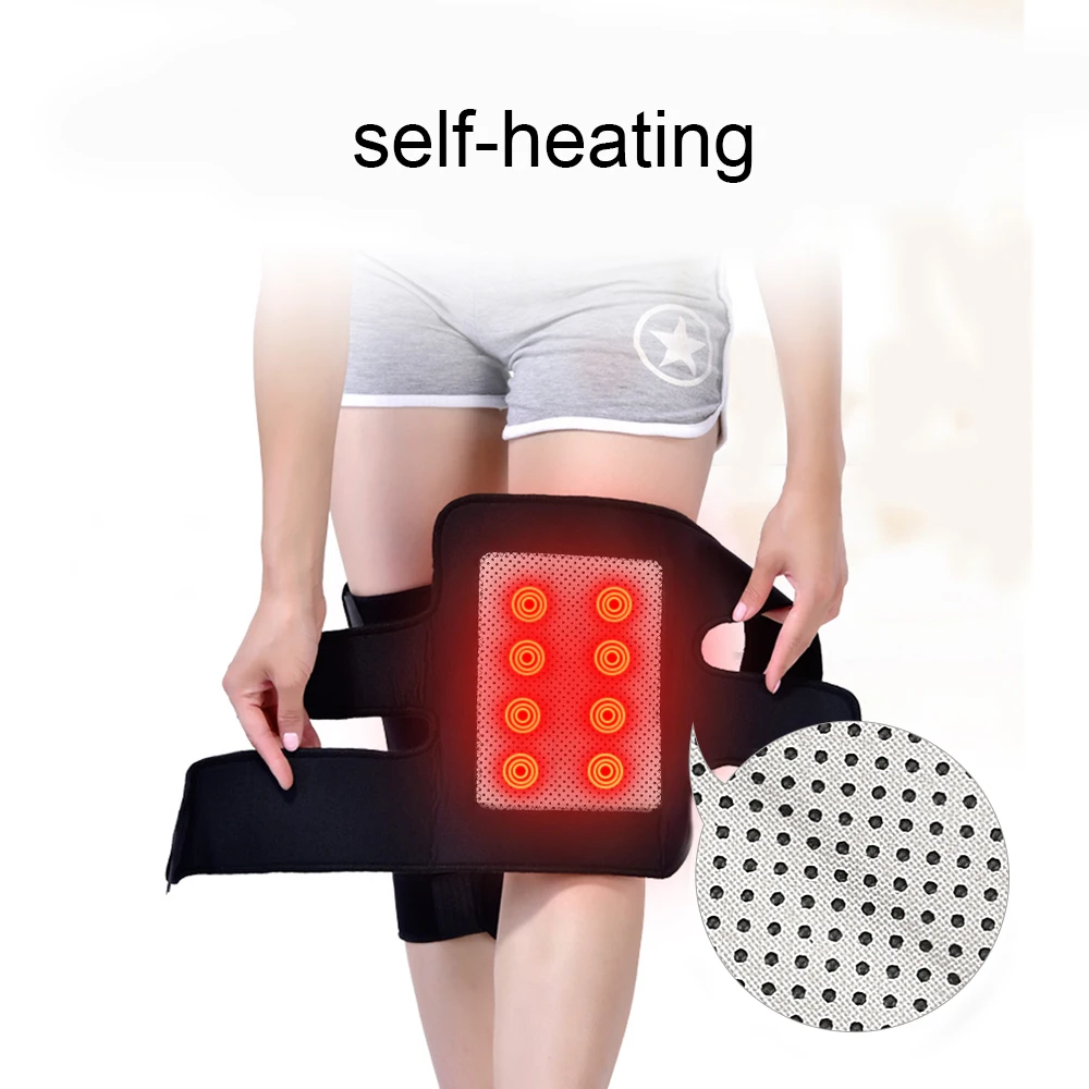 Греющий наколенник магнитный терапевтический пояс для шеи турмалиновый